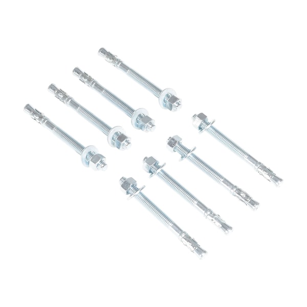 Vestil Sleeve Anchor, 1/2" Dia., 5" L, Steel Zinc Plated, 8 PK AS-125-8PK - main